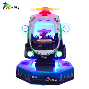 Manège pour enfants en fibre de verre, modèle CE Rotation Helicopter, avec jeu vidéo pousse-pièces et fonction de distribution de jetons, pour usage intérieur - Product Image 4