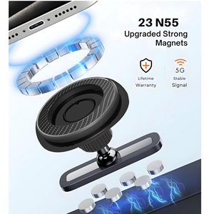 Soporte Magnético Plegable de Doble Cara para Teléfono, Fuerte Succión, 360° °   Soporte Ajustable para Gimnasio, Golf, Crucero, Refrigerador - Product Image 4
