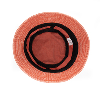 Venta caliente promocional logotipo personalizado protección solar Vintage liso redondo lavado algodón cubo sombreros