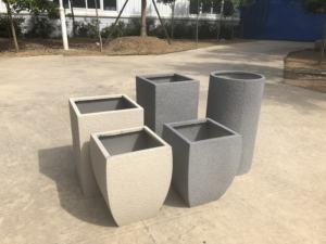 Pots de jardin décoratifs pour la maison <span class=keywords><strong>Grand</strong></span> <span class=keywords><strong>pot</strong></span> de jardin enduit de <span class=keywords><strong>grès</strong></span> Jardinières décoratives extérieures/intérieures - Product Image 6