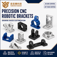 Supports de montage en aluminium et acier usinés CNC sur mesure pour la robotique, production OEM, service de fraisage CNC de précision