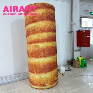 Pan Tostado Inflable Publicitario para Panadería, Galletas Divertidas en Forma de Globo, Globo Inflable de Queso Grande - Product Image 6