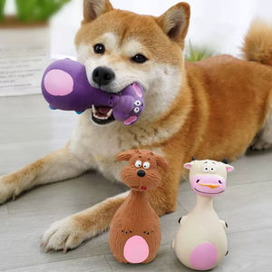 Giocattoli da Masticare per Cani in <span class=keywords><strong>TPR</strong></span> Ecologico, Resistenti ai Morsi, Divertenti e Interattivi con Suono Squittente - Product Image 4