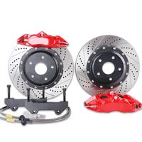 Vente flash Mise à niveau 9200 Kit d'étriers de frein surdimensionnés Disque de frein 330/345 mm Rotor Jantes 16/17/18 pouces pour Ford Hyundai KIA Peugeot Citroën