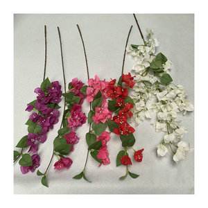 Flores Artificiales Queyiyi, Buganvilia de Seda de 100cm-200cm, Planta Decorativa para Interiores y Exteriores - Product Image 5
