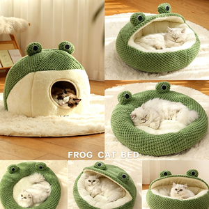 Pet Nest Small Frog Series <b>Cat</b> Nest Warm Dog Nest Fall/Winter <b>Mat</b> Cross-border Spot Customizable Factory Wholesale - Product Image 5