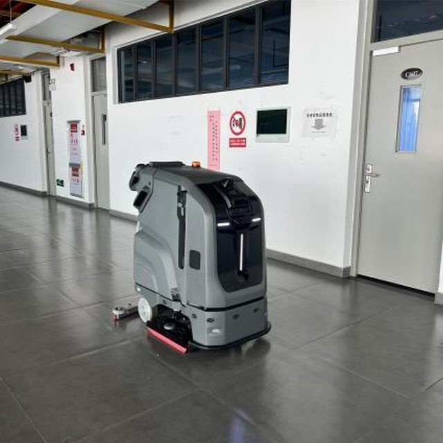 New Commercial Autonomous Robotic Floor Scrubber Sweeper Auto-Recharge 510mm Smart 50L Water Tank Obstacle Cleaning Robot