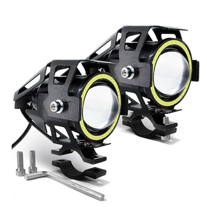 U7 <span class=keywords><strong>LED</strong></span> phare de <span class=keywords><strong>moto</strong></span> blanc jaune rouge yeux d'ange projecteur phare antibrouillard super lumineux U7 <span class=keywords><strong>Moto</strong></span> lampe de conduite auxiliaire - Product Image 2