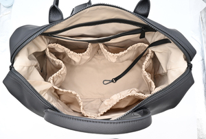 大型収納トラベルおむつ赤ちゃん用多機能おむつバッグメーカーカスタムビーガンレザーポータブル - Product Image 4