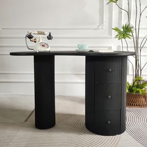 INNOVA Popular Design European Modern Style Black Wooden Durable Decorative Living Room Coffee <b>Table</b> <b>with</b> Storage <b>Drawer</b> - Product Image 2