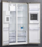 Réfrigérateurs à double porte côte à côte, mini-bar avec machine à glaçons R600a / 75g, réfrigérateur domestique