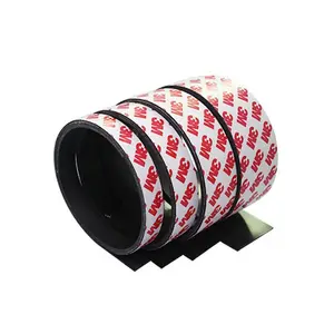Flexible Rubber Magnet Sheets Strip Magnet Tape With Different Adhesive