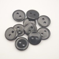 Boutons en résine ronds bombés à 2 trous, surface incurvée haute brillance, vente en gros d'usine, livraison rapide en stock