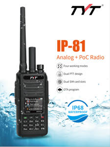 Per <span class=keywords><strong>TYT</strong></span> In Offerta IP-81 Walkie Talkie Palmare Dual Sim 4G PoC con Cancellazione del Rumore Analogica Impermeabile IP68 RTOS GPS - Product Image 4