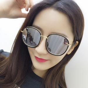 Jamie 8024 Fashion Retro Sunglasses Gold Metal Frame UV400 Protection Women Sun Glasses Type 3 Lenses AC Lens - Product Image 1