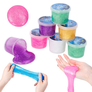 Slime de Cristal con Diseño de Cielo Estrellado en Frascos Pequeños, Slime de Colores Mezclados, Pegamento Espumoso, Fabricante de Slime al por Mayor - Product Image 3