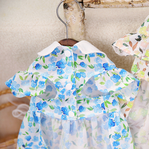 Baju anjing elegan baju anjing musim panas Floral pakaian hewan peliharaan XXL baju untuk anjing besar - Product Image 6