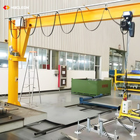 Bon prix grue de bras d'orientation de rotation de 360 ° de levage lourd industriel grue de potence 0.5 tonnes 1 tonne 2 tonnes 3 tonnes avec la conception libre de dessins