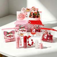 Nouveau Coffret de Brillants à Lèvres Liquides Minéraux Scintillants Noël 2026 avec Bracelet Perles Mignon – Kit Maquillage Festif pour les Lèvres – Vente en Gros
