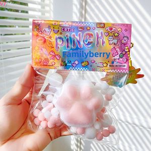 QQ Factory Direct Sales Wholesale TPR cat Paw Unique Soft Toy Gift Slow <b>Rebound</b> Toy Hamster cat Paw Pinch Toy - Product Image 4