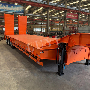 Hỗ Trợ Tùy Biến 3 Trục 80 Tấn 100 Tấn Nhiệm Vụ Nặng Nề Giường Thấp Xe Tải Trailer Bán Lowbed Trailer Thấp Loader Cho Bán - Product Image 4