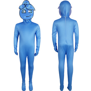 Combinaison Manyusha Forest Fire And Ice bleue pour enfants, unisexe, costume de scène, cosplay, tenue d'Halloween - Product Image 5