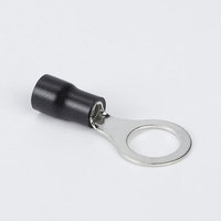 Borne à sertir annulaire isolée en PVC plaquée étain, connecteur de câble en cuivre RV3.5-10 pour distribution d'énergie électrique
