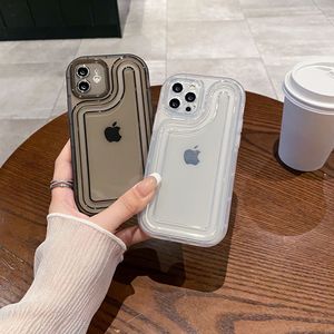 Custodia per cellulare unica in TPU trasparente <span class=keywords><strong>bianco</strong></span> e nero all'ingrosso per <span class=keywords><strong>iPhone</strong></span> Air 17 Pro Max 16 15 14 11 XS <span class=keywords><strong>XR</strong></span> X 8 7 Plus - Product Image 1