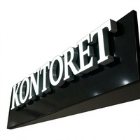 Lettres en relief LED personnalisées avec source de lumière 3D, signalétique lumineuse pour logo d'entreprise en extérieur, lettres rétroéclairées LED pour la publicité
