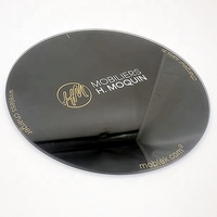 Panneaux en verre trempé personnalisés avec bordure noire, impression sérigraphique sur verre trempé