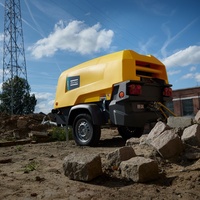 Compresseur d'air portable mobile électrique 13bar 11m ³/min 90KW Atlas Copco XAHS186E +