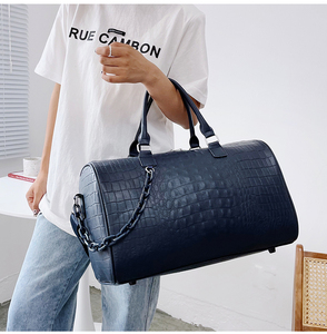 Grote Capaciteit Vintage Gym Sportopslag Waterbestendige <span class=keywords><strong>Pu</strong></span> Lederen Reis Duffle Draagtas Casual Veganistisch Lederen Plunjezak - Product Image 3