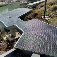 Rejilla de Acero Inoxidable con Recubrimiento de Zinc para Exteriores, Pasarela, Entrada de Vehículos y Cubierta de Edificios, Diseño Industrial de Alta Tenacidad, Precio de Fábrica