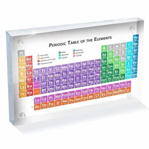 Éléments de Table périodique en acrylique, livraison directe d'usine, pièces d'affichage de haute qualité