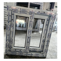 Ventanas de PVC de América del Norte, Ventanas de Doble Vidrio, Ventanas Corredizas Horizontales de Plástico