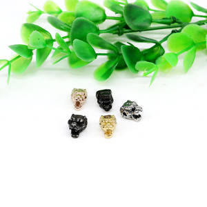 yunnique Tiger Head <b>Spacer</b> Beads Stainless Steel Retro For Bracelet Making - Product Image 3