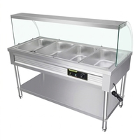 Chauffe-Plats Électrique en Acier Inoxydable pour Buffet, Capacité 200L, Contrôle Automatique de la Température, Économe en Énergie, Multi-usages