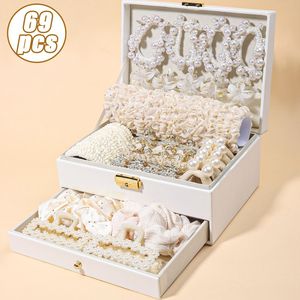 Set de Accesorios para el Cabello <span class=keywords><strong>con</strong></span> Lazo de Satén de Lujo Balletcore, Caja de Almacenamiento de Joyas, Regalo de Cumpleaños para Niñas, Kit de Pinzas para el Cabello al por Mayor - Product Image 4