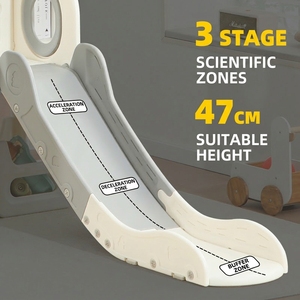 Pequeño tobogán de plástico para niños con columpio y puente de juego, equipo de juegos para interiores, para cuarto de juegos de bebé<span class=keywords><strong>s</strong></span>, hogar, jardín de infantes, niños pequeños - Product Image 5