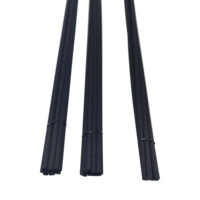 Bâtonnets diffuseurs d'arômes noirs en fibre de 3mm, 4mm, 5mm, 28cm, 30cm, 35cm, 40cm, 45cm, 50cm – Recharges de parfum et d'huiles essentielles – Bâtonnets en roseau noirs