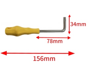 طقم مفكات براغي بمقبض بلاستيكي أصفر، مفتاح على شكل حرف L برأس زهرة البرقوق، قفل ثلاثي البطاقات T30، أدوات قفل بآلية الشد، مقاسات مترية مسطحة - Product Image 2