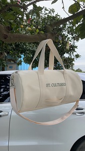 Venta al por mayor de fábrica Bolsas de mano Logotipo personalizado Mujeres Hombres Gimnasio Fitness Deportes Bolsa de lona Bolsas de viaje de lona - Product Image 3
