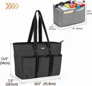 Sac de travail professionnel pour infirmière et professeur, grand format, personnalisé, avec poche et fermeture éclair, sacs fourre-tout pour infirmières - Product Image 4