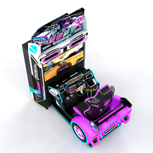 Nouveau simulateur de course automobile haute vitesse pour 2 joueurs, jeu d'arcade à monnayeur, console de jeu en anglais - Product Image 6