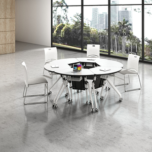 Mesa de Conferencia Modular de Melamina E1 para 8 Personas, Extensible, Duradera y Ergonómica, para Sala de Capacitación y Seminarios - Product Image 1