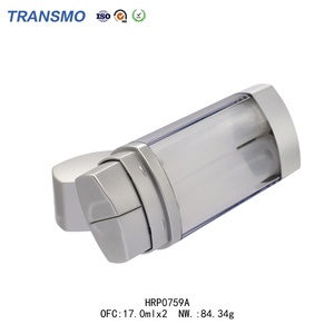 Envase Cosmético de Doble Cámara para Base de Maquillaje Líquida de 17 ml * 2, Botella con Doble Tubo y Bomba de Espuma para Crema Facial - Product Image 6