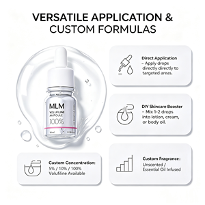 Sérum Volufiline Formule Personnalisée avec 100% de Volufiline pour le repulpage du visage, les soins corporels, l'hydratation, le raffermissement, anti-âge, marques de beauté - Product Image 5