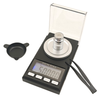 Balance numérique électronique 50g 0,001g Bijoux Portable Or Mini Balance numérique professionnelle de poche de laboratoire