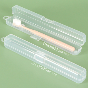 SUNSHING Personalized Toothbrush and <b>Toothpaste</b> Travel Case Chopstick Utensil Storage Holder Portable Plastic Toothbrush Box - Product Image 1