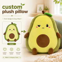 Juguete de Peluche Personalizado con Diseño Único, Aguacate de Peluche Suave y Cómodo, Peluches de Frutas y Animales, Almohada para Dormir